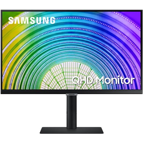 Monitor Samsung S60UA, 24" QHD, IPS, 75Hz 5ms, DP, HDMI, USB-C, USB, Pivot, AMD FreeSync, Crna, LS24A600UCUXEN