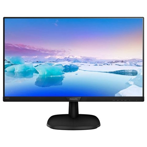 Monitor Philips 243V7QDSB, 23.8" FHD, IPS, 75Hz 4ms, VGA, HDMI, DVI-D, Crna