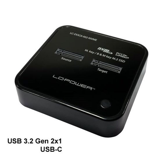 Docking station LC-Power dock 2x m.2 NvME, LC-DOCK-M2-NVME