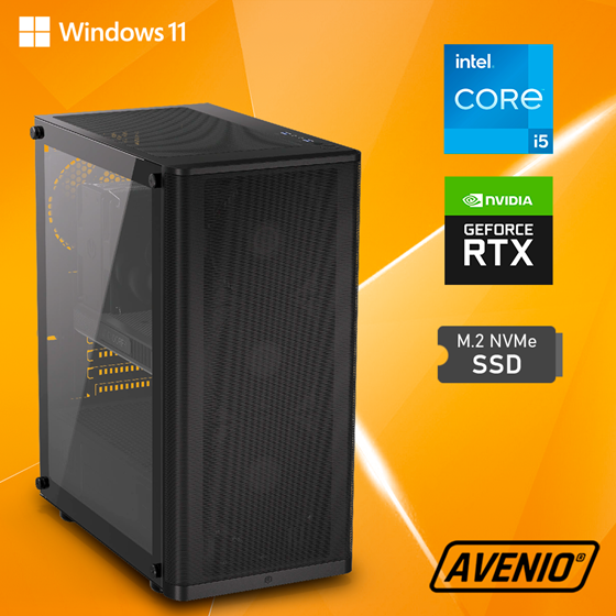 Avenio OptiGamer Intel Core i5 13400F 2.50GHz 32GB 1TB SSD NVMe W11P nVidia GeForce RTX 4060 Ti 8GB GDDR6X P/N: 02242453