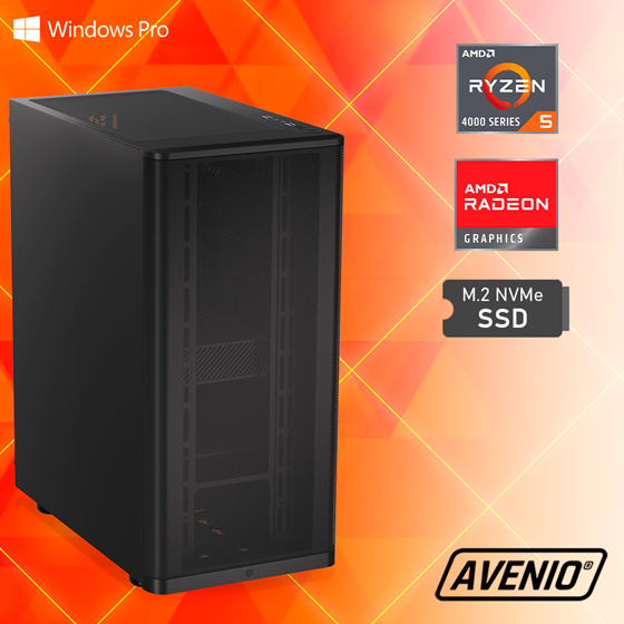 Avenio ProMedia AMD Ryzen 5 4600G 3.70GHz 16GB 500GB SSD WiFi Bluetooth W10P Radeon Vega 8 Graphics P/N: 02242570