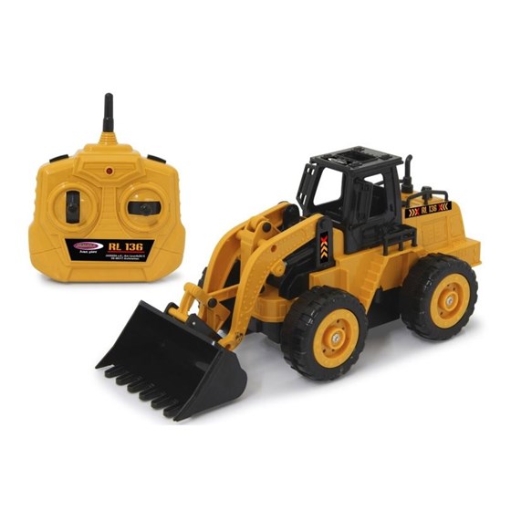 Jamara bager na daljinsko upravljanje Wheel Loader RL136, žuti 1:36