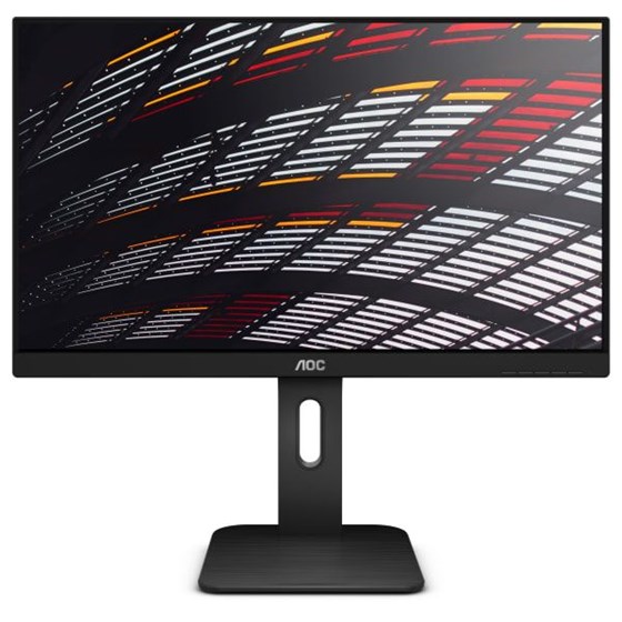 Monitor AOC 24P1, 23.8'' FHD, IPS, 60Hz 5ms, HDMI, DP, USB, VGA, DVI-D, Pivot, Zvučnici, Crni